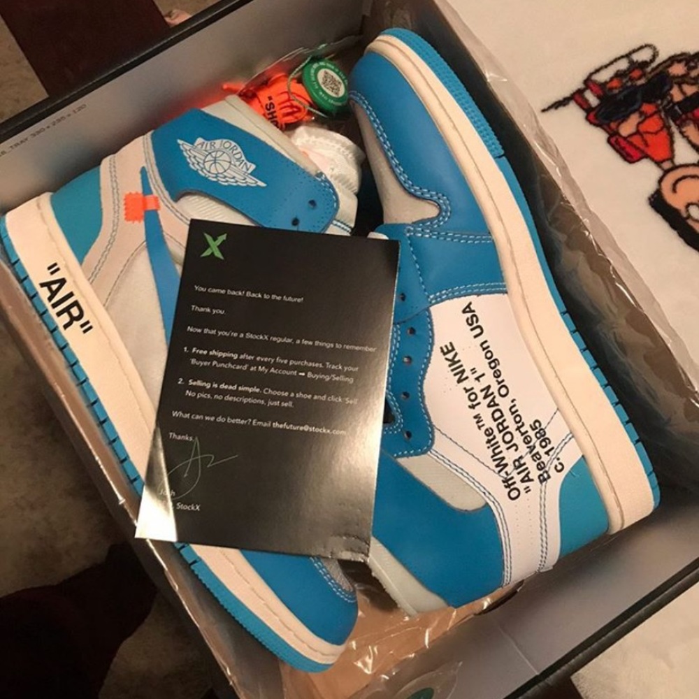 Air Jordan 1s University Blue Off-White